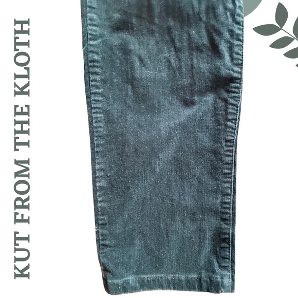 Kut From The Kloth Catherine Corduroy Boyfriend Pants - Jewel Tone Green Size 16 - Picture 7 of 11